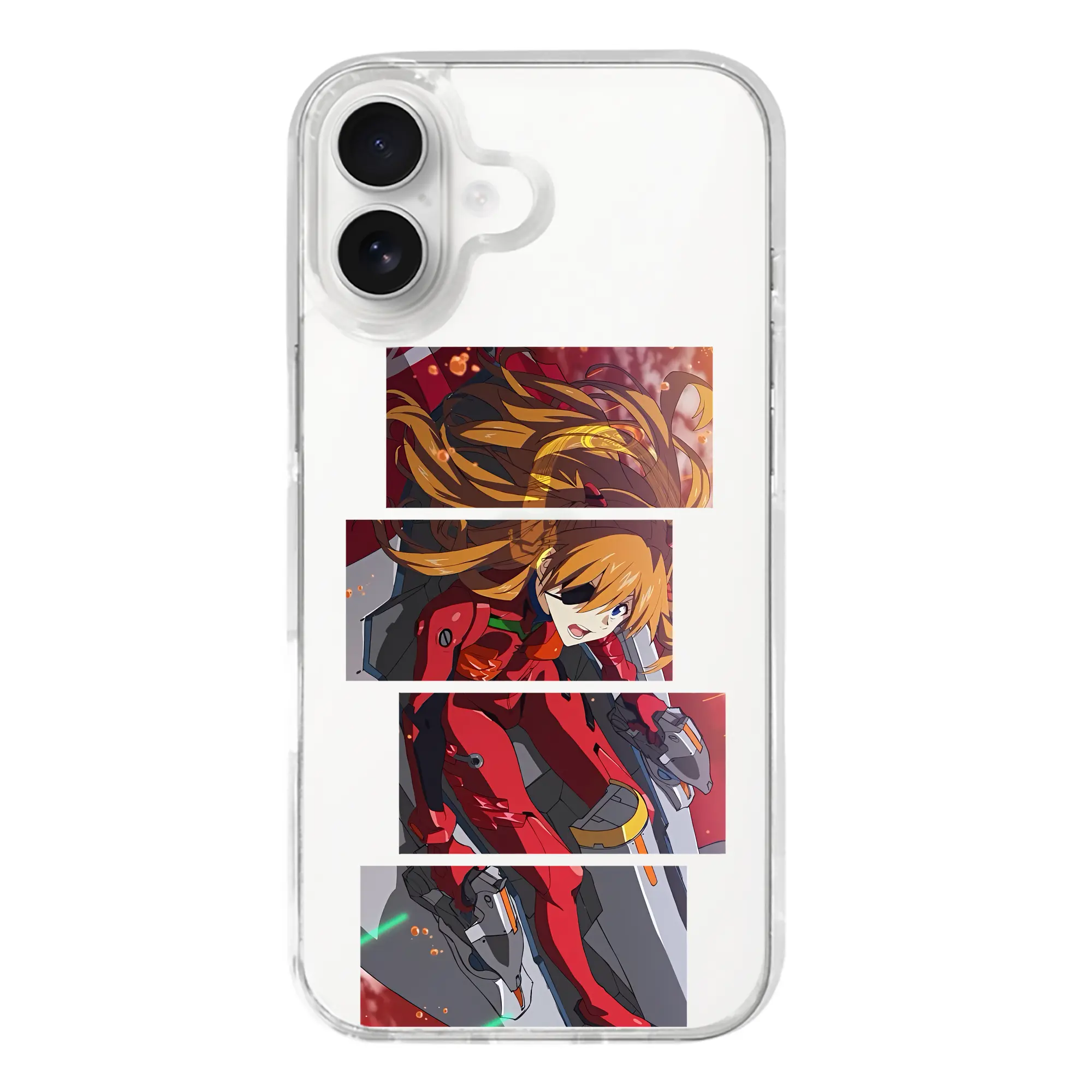 エヴァンゲリオン グッズ,アスカ·ラングレー - iPhone 17シリーズ 透明スマホケース – 薄型・耐衝撃・精密フィット保護カバー